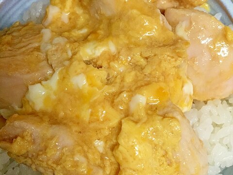 ムネ肉で親子丼♡